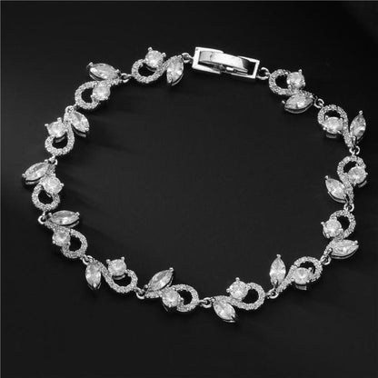 Cold Wind Copper Plated Platinum Micro-inlaid Shiny Bracelet - BUNNY BAZAR