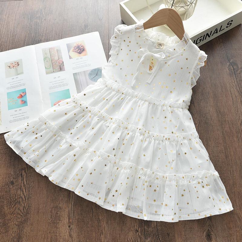 Summer Cute Princess Style Children's Dress With Embroidery Mesh - BUNNY BAZAR