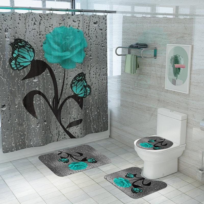 Daffodil Toilet Bathroom Shower Curtain Shower Partition - BUNNY BAZAR