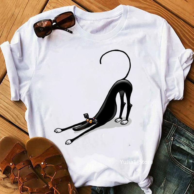 Cute Pet Dog Print Short-Sleeved T-Shirt Men And Women Trend - BUNNY BAZAR