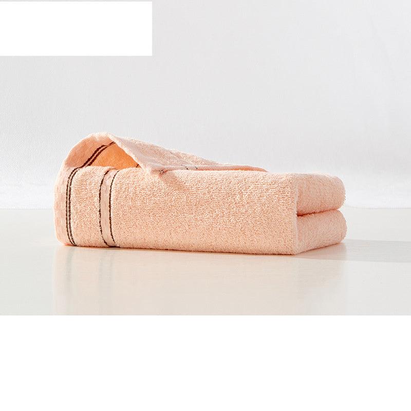 Fashionable Cotton Plain Satin Large Towel - BUNNY BAZAR