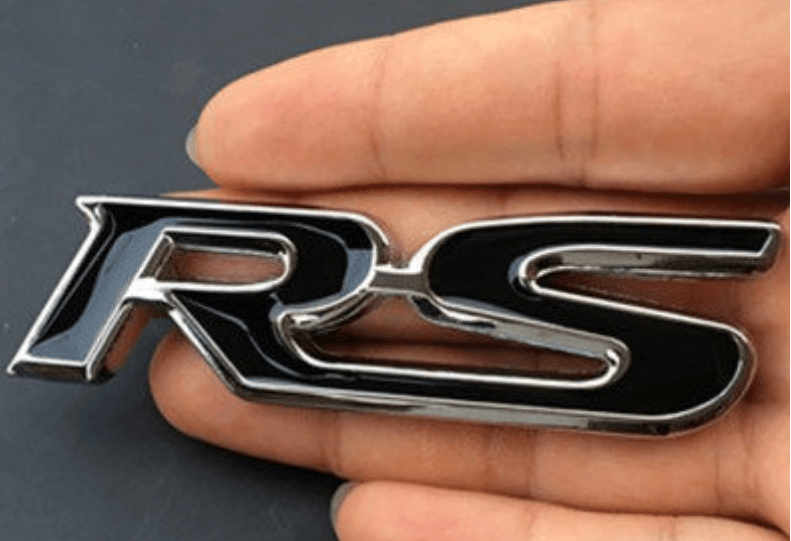 Show off Your Sports Car With Pride With The Car Sticker Sports Car Logo RS Metal - BUNNY BAZAR