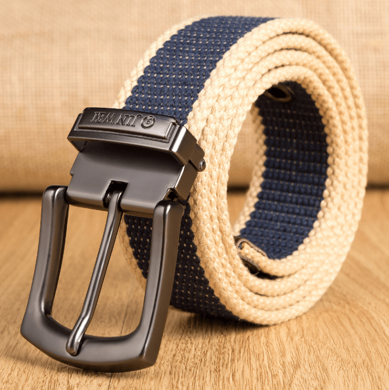 Outdoor Thickened Men's Pin Buckle Canvas Belt - BUNNY BAZAR