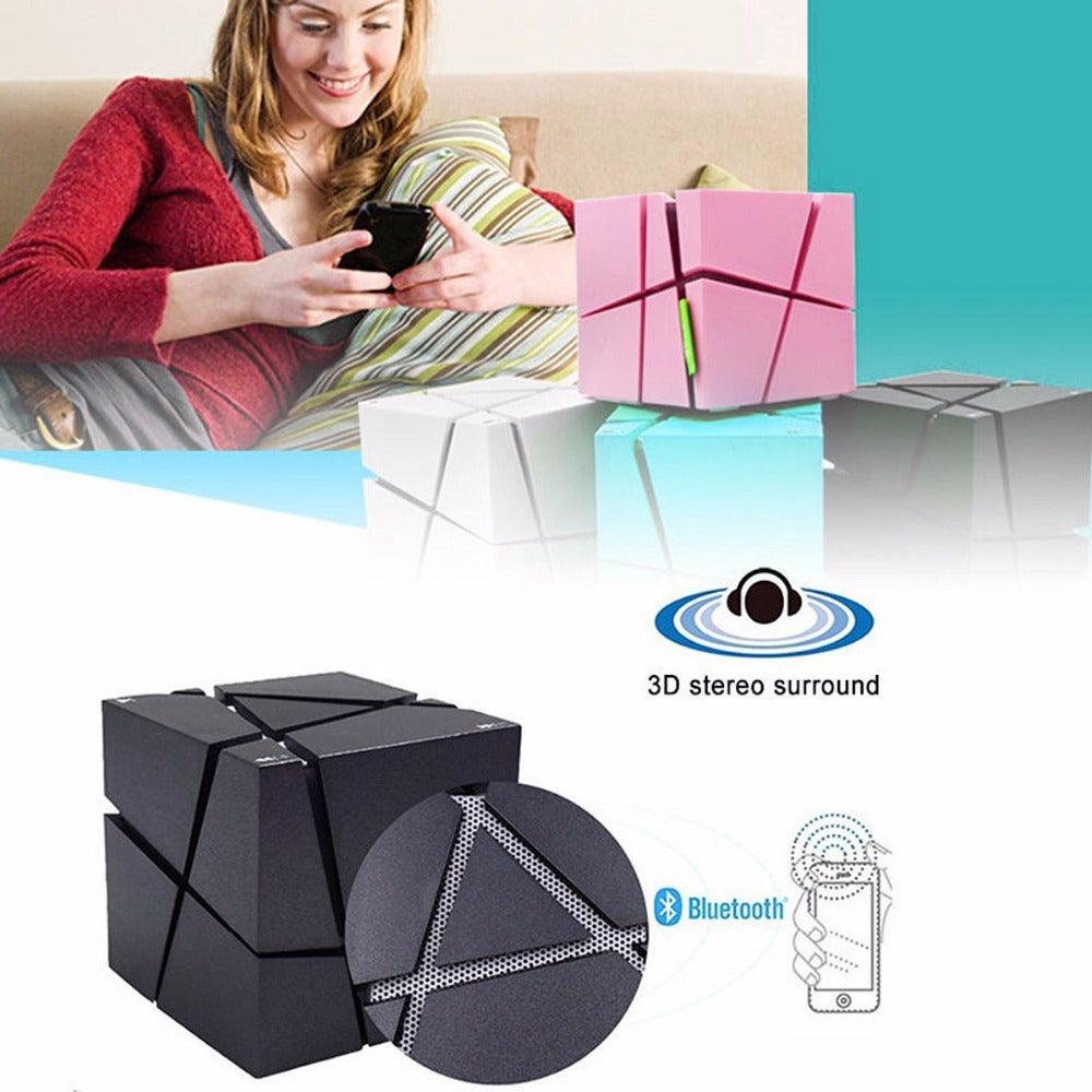 Cube Bluetooth Speaker Creative Colorful Lights Mobile Phone Subwoofer - BUNNY BAZAR