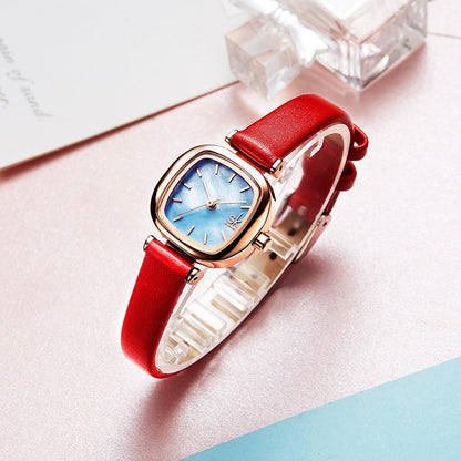 T-40 Square Waterproof Belt Quartz Women's Student Watch - BUNNY BAZAR