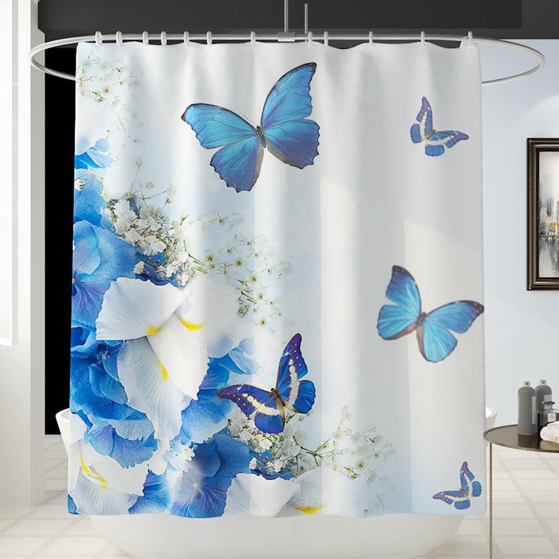 Daffodil Toilet Bathroom Shower Curtain Shower Partition - BUNNY BAZAR