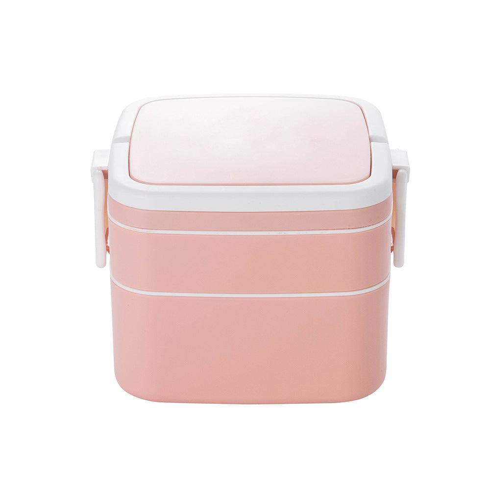 Double-layer portable lunch box with lid bento box - BUNNY BAZAR