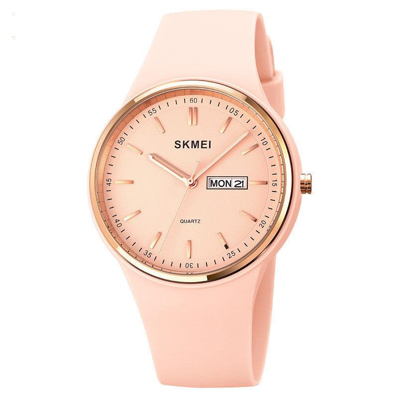 Silicone Quartz Watch Female Student Calendar Watch - BUNNY BAZAR