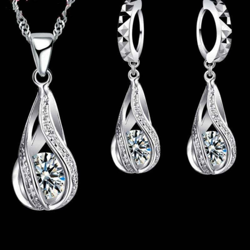 Crystal earring pendant for two-piece set - BUNNY BAZAR