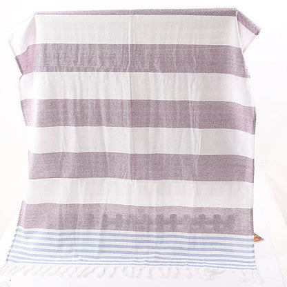 Cotton striped beach towel 100x180cm - BUNNY BAZAR