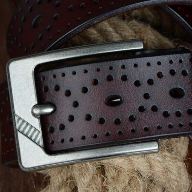 Top-Notch Leather Belt is Made Using a Full-Grain Leather Construction - BUNNY BAZAR