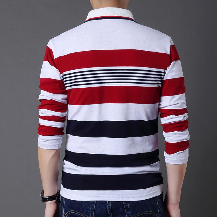 Men's long sleeve striped t-shirt - BUNNY BAZAR