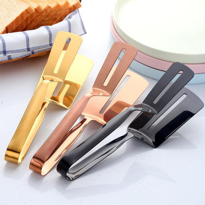 BBQ Stainless Steel Fryer Clamp Strainer Filter Spoon With Clip Food Kitchen Oil-Frying BBQ Filter Cooking Tools - BUNNY BAZAR