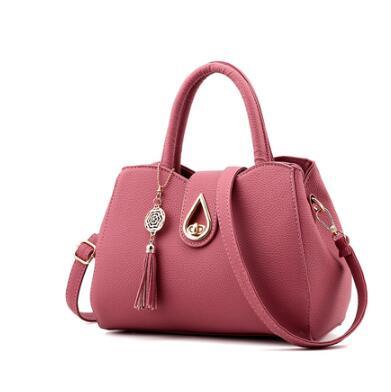 Women Handbag Bag Ladies Tassel High Quality PU Leather Totes Bags Brief Women Shoulder Bag Ladies Bags - BUNNY BAZAR