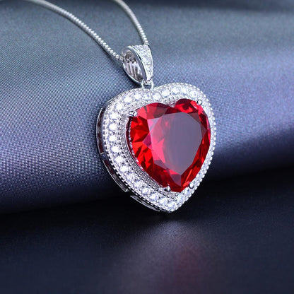 Zircon Heart Necklace - BUNNY BAZAR