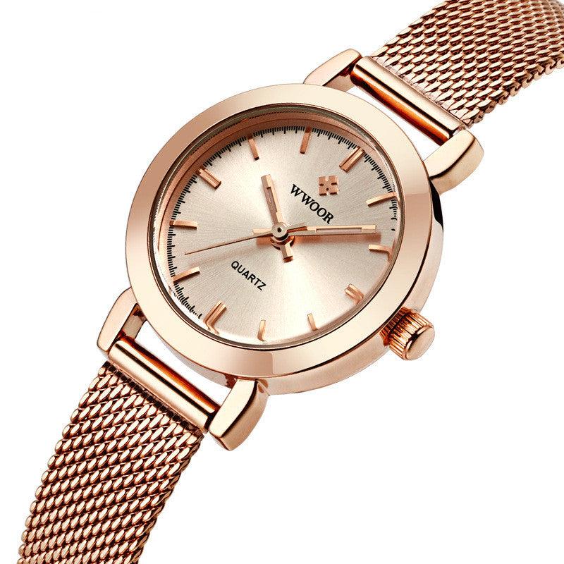 T-22 Women's Stainless Steel Mesh Belt Quartz Watch - BUNNY BAZAR