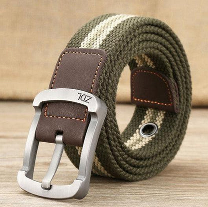 Canvas belt men's and women's pin buckle belt - BUNNY BAZAR