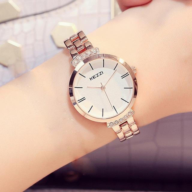 T-19 Kezzi Luxury Ladies Watch is designed with a stylis stainless steel - BUNNY BAZAR