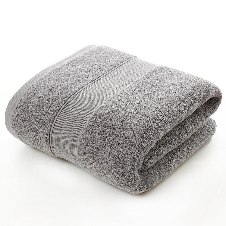 Cotton thickened plain colored bath towel - BUNNY BAZAR