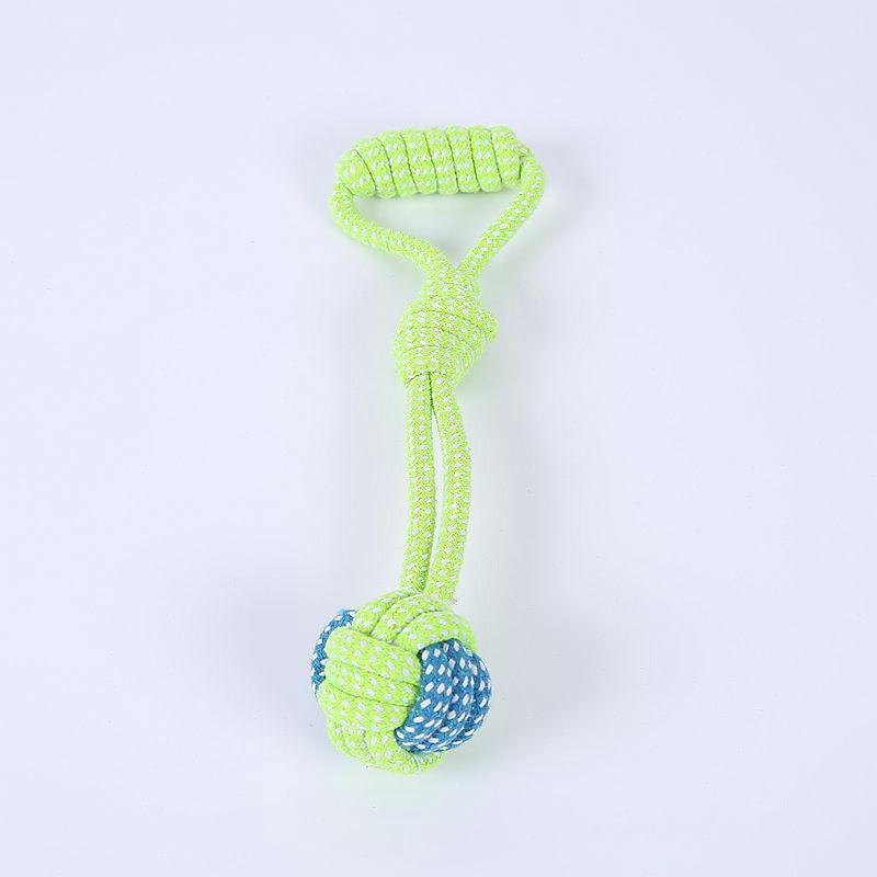 Bite-resistant Cotton Rope Molar Teeth Cleaning Rope Knotting Cat And Dog Toy Set - BUNNY BAZAR