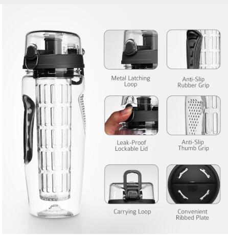 Free Fruit Infuser Juice Shaker Bottle Portable Climbing Camp Bottle - BUNNY BAZAR