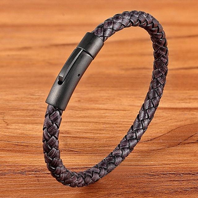 Men for women Bracelets Black Stainless Steel Jewelry Gifts - BUNNY BAZAR