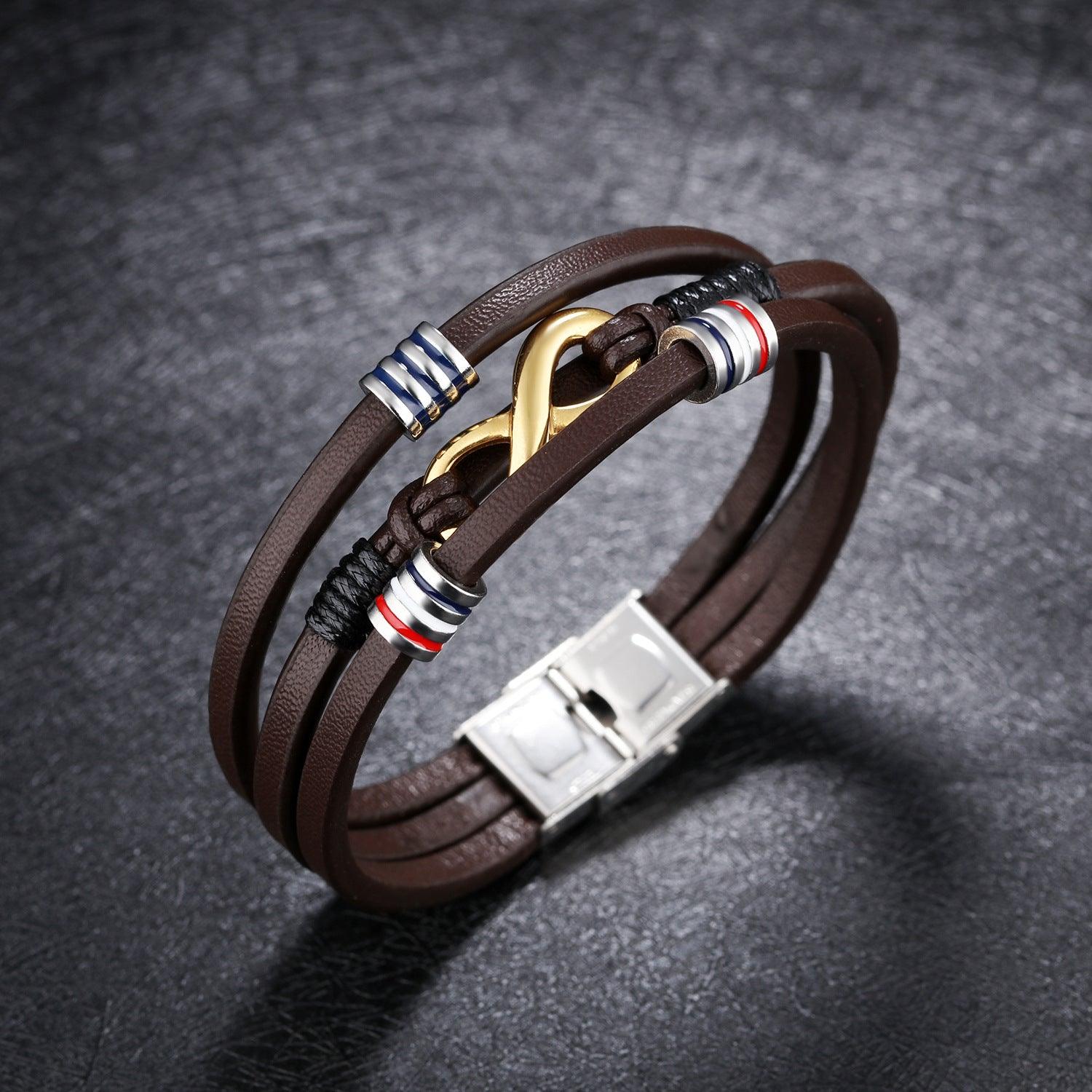 This Brown Leather Bracelet Adds an Effortless Touch of Style To Any Look - BUNNY BAZAR