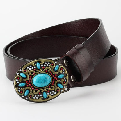 Fashionable Leather Belt is Embellished With Beads For a Unique, Stylish Look - BUNNY BAZAR