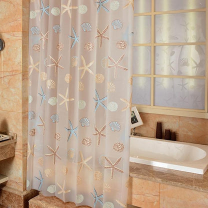 Modern Starfish Shower Curtain - BUNNY BAZAR