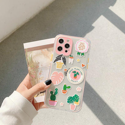 Clear Cute Plant Animal Phone Case For Soft Back Cover - BUNNY BAZAR