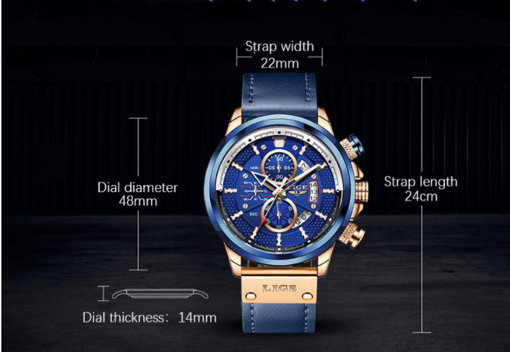 Quartz Watch Multifunction Chronograph Sports Waterproof Watch - BUNNY BAZAR