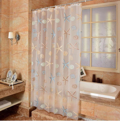 Modern Starfish Shower Curtain - BUNNY BAZAR