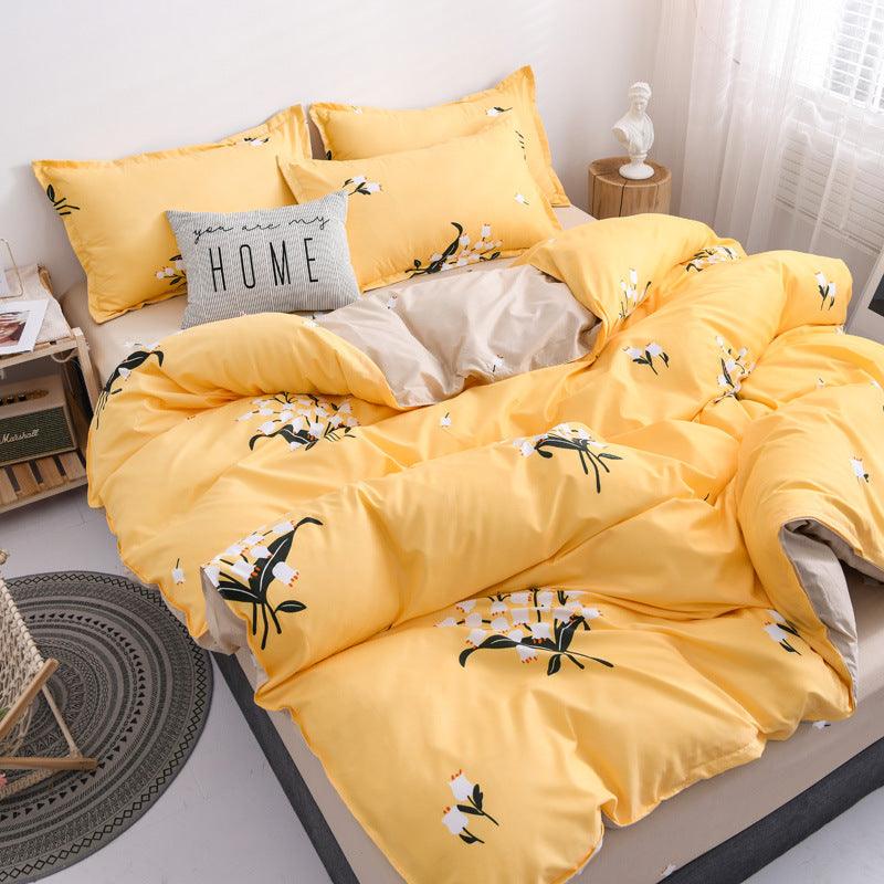 Brushed four-piece bed sheet - BUNNY BAZAR