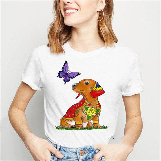 Dog print T-shirt - BUNNY BAZAR