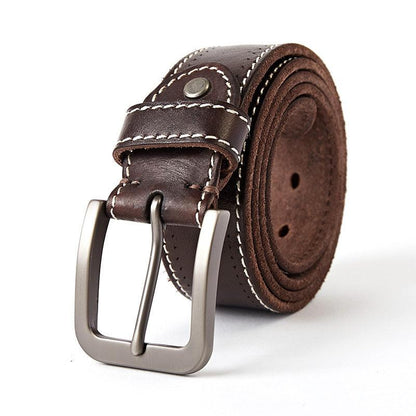 Washed leather belt - BUNNY BAZAR