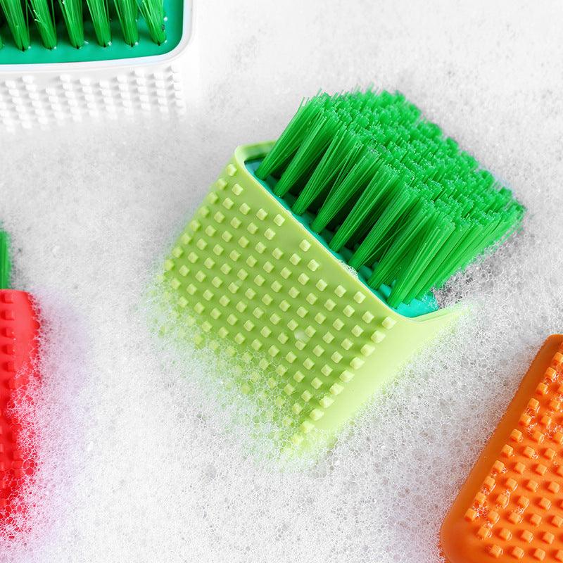 Square Potted Silicone Kitchen Washing Bowl Dish Laundry Clothes Cleaning Brush - BUNNY BAZAR