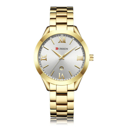 T-27 CURREN Rose Gold Quartz Watches Ladies Top Brand Luxury Clock Relogio Feminino - BUNNY BAZAR