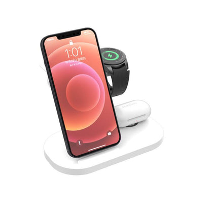Three In One Wireless Charging Stand For Fast Charging - BUNNY BAZAR