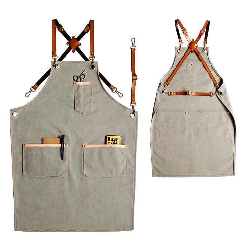 Coffee Shop Coffee Maker Canvas Denim Apron - BUNNY BAZAR