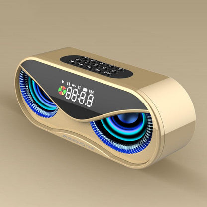 Colorful lights, dual speakers, digital buttons, song, Bluetooth speaker - BUNNY BAZAR