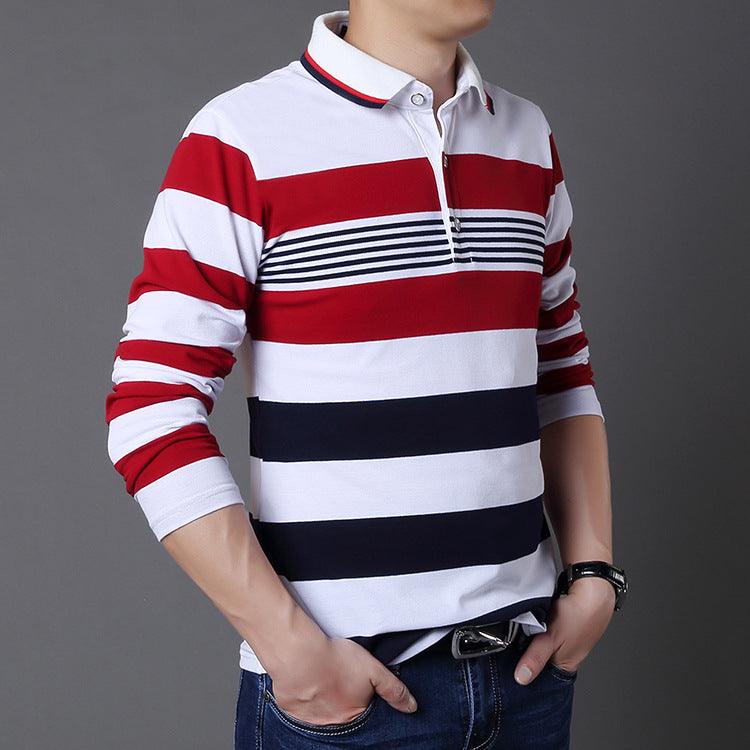 Men's long sleeve striped t-shirt - BUNNY BAZAR