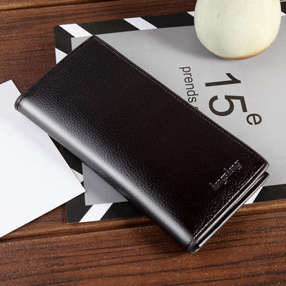 Soft leather long slim wallet - BUNNY BAZAR