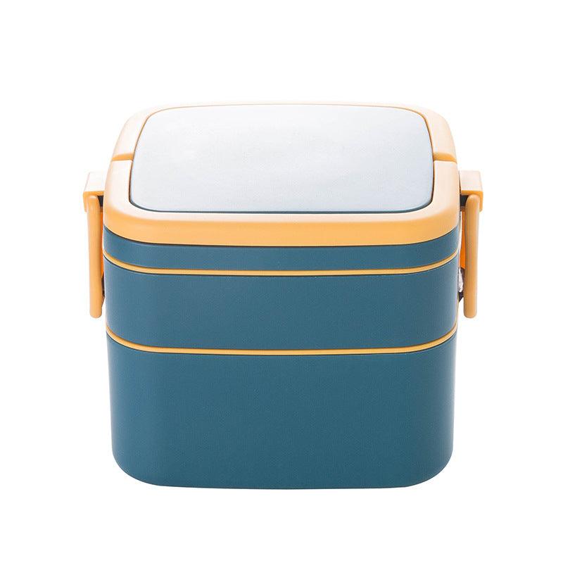 Double-layer portable lunch box with lid bento box - BUNNY BAZAR