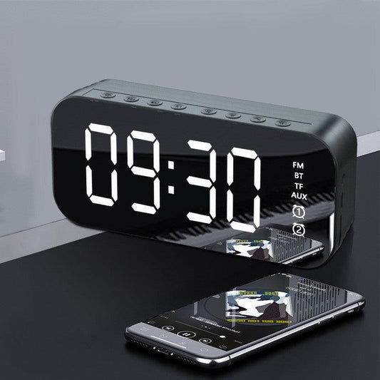 Mirror Bluetooth Audio Remote Control Alarm Clock - BUNNY BAZAR