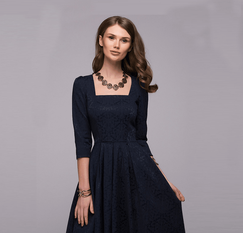 Europe and the United States long Hepburn dress big swing dress evening dress long skirt banquet party Russian dress - BUNNY BAZAR