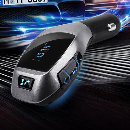 X5 Vehicular Bluetooth MP3 Player Blue Light Button And LED Display - BUNNY BAZAR