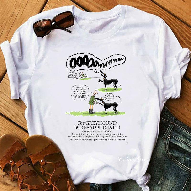 Cute Pet Dog Print Short-Sleeved T-Shirt Men And Women Trend - BUNNY BAZAR