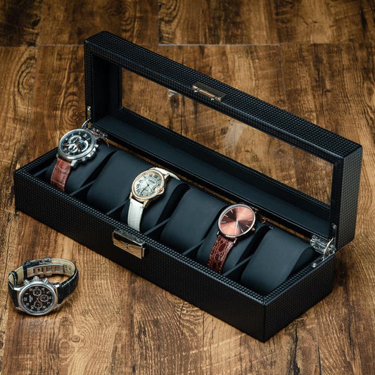 Carbon Fiber Leather Watch Box is The Perfect Accessory For Any Watch Enthusiast - BUNNY BAZAR