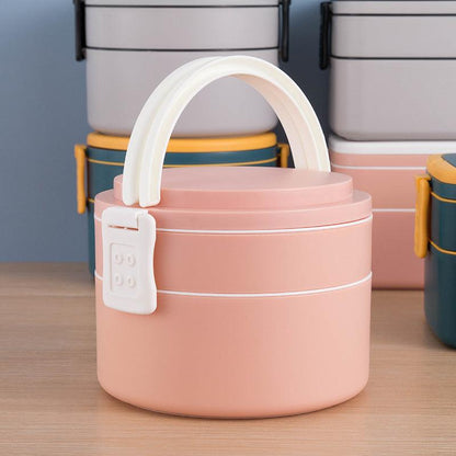 Double-layer portable lunch box with lid bento box - BUNNY BAZAR