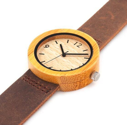 T-103 Bobo Bird Ladies Bamboo Handmade Wooden Women Wristwatch - BUNNY BAZAR